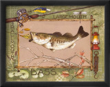 Large Mouth Bass Print by Anita Phillips