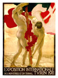 Expo Internationale Turin, 1911 reproduction procédé giclée