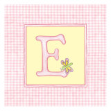 Girl Letter E Giclee Print by Vision Studio 