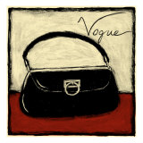 Vogue on Red Giclee Print by Chariklia Zarris