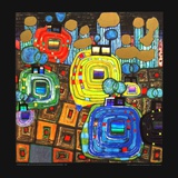 Pavilions and Bungalows for Natives and Foreigners Affiches par Friedensreich Hundertwasser