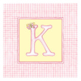 Girl Letter K Lámina giclée por Vision Studio