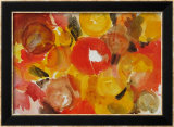 Yellow, Vermilion Affiches par Ernst  Wilhelm Nay