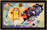Jaune, rouge, bleu Posters par Wassily Kandinsky