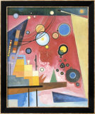 Schweres Rot, c.1924 Posters par Wassily Kandinsky