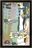 Water Lilies with Japanese Bridge Print by Roy Lichtenstein