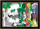 Landscape with Figures, 1980 Poster by Roy Lichtenstein