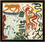 N Komplex, 1976 Lámina por A. R. Penck
