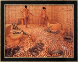 Caminando sobre cáscaras de huevos, 1997 Láminas por Sandy Skoglund