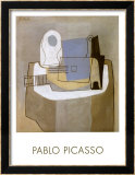 Guitar, Bottle and Fruit Bowl, c.1921 Affiches par Pablo Picasso