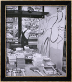 Painting in his East Hampton Studio Art by Willem de Kooning