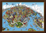 New York Plakater av Hartwig Braun