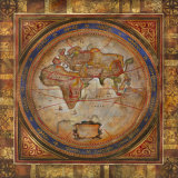 Europe and Africa Map Poster by Dominick 