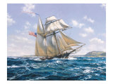Lynx U.S. Privateer reproduction procédé giclée par Roy Cross