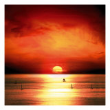 Sunset Sea Giclee Print by Jurek Nems