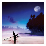 Children Fishing Giclee Print by Jurek Nems