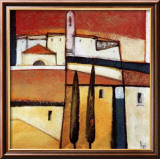Village at Sunset Posters by Nicola Resmini