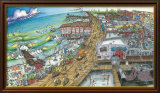 A Day at the Beach Posters av BOGY (Aaron Bogushefsky)