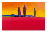 Farm Near The Hills Giclee Print by Gerry Baptist
