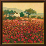Poppy Field near Aix-En-Provence Plakat av Hazel Barker Poppy Field near Aix-En-Provence Plakat av Hazel Barker