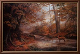 Ruisseau en forêt Affiches par Elizabeth Halstead