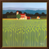 Spring Wheat Field Affiches par Jacqueline Penney