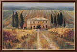 Toscan Vigna Poster par Marilyn Hageman
