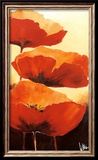 Three Red Poppies I Print by Jettie Rosenboom