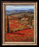 Red Poppy Field Láminas por Sung Kim