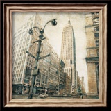 Empire State Building from Madison Avenue Poster von Matthew Daniels