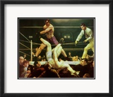 Dempsey and Firpo, 1924 Posters by George Wesley Bellows