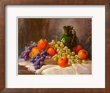 Apfel und Weintrauben Prints by E. Kruger