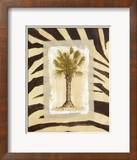Zebra Palm I Poster by Marie Frederique