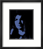 Jackie, c.1964 (Blue on Black) Láminas por Andy Warhol