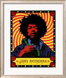Jimi Hendrix - Psychedelic Affiches