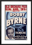 Bobby Byrne Trombone Orchestra Framed Giclee Print
