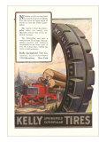 Kelly Tires, Tractor Hauling Logs Giclee Print Kelly Tires, Tractor Hauling Logs Giclee Print