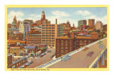 Viaduct and Skyline, Baltimore, Maryland Posters