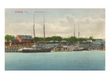 Waterfront Rockland, Maine, Art Print