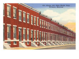 Row Houses, Baltimore, Maryland Lámina giclée Row Houses, Baltimore, Maryland Lámina giclée