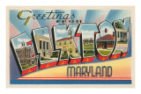 Greetings from Elkton, Maryland Posters