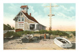 Life Saving Station, Popham Beach, Maine Poster
