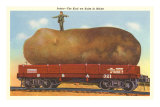 Giant Potato on Rail Car, Maine Prints