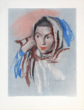 Portrait of a Girl Collectable Print by Josef Dobrowsky