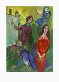 The Artist and His Model Affiches par Marc Chagall