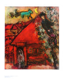 The Red House Prints by Marc Chagall