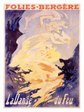 Folies-Bergere, La Danse du Feu Giclée-Druck von Jules Chéret