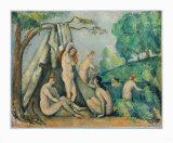 Bathers in Front of a Tent Collectable Print by Paul Cézanne Bathers in Front of a Tent Collectable Print by Paul Cézanne