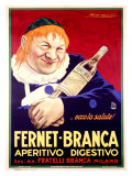 Fernet-Branca reproduction procédé giclée par Achille Luciano Mauzan