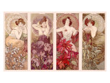 Mucha Precious Stones and Flowers Lámina giclée por Alphonse Mucha Mucha Precious Stones and Flowers Lámina giclée por Alphonse Mucha